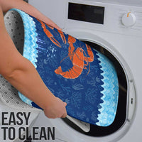 Turks and Caicos Islands Bathroom Set with Red Crab and Ocean Wave Coral Reef Design - Wonder Print Shop