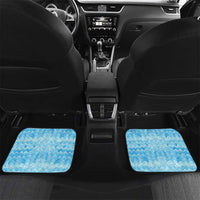 Turks and Caicos Islands Car Mats with Red Crab and Ocean Wave Coral Reef Design - Wonder Print Shop