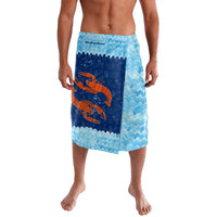 Turks and Caicos Islands Lavalava with Red Crab and Ocean Wave Coral Reef Design - Wonder Print Shop