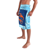 Turks and Caicos Islands Lavalava with Red Crab and Ocean Wave Coral Reef Design - Wonder Print Shop