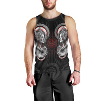 Viking Shieldmaiden Men Tank Top with Viking Compass Vegvisir - Wonder Print Shop