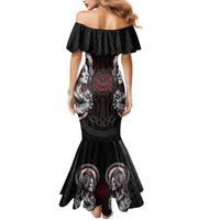 Viking Shieldmaiden Mermaid Dress with Viking Compass Vegvisir - Wonder Print Shop