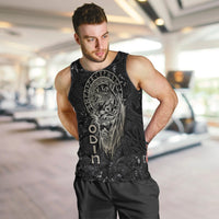 Viking Navigator Men Tank Top Odin's Wisdom in Symbols - Wonder Print Shop