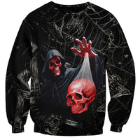 Hello Darkness My Old Friend Skull Sweatshirt - Wonder Print Shop
