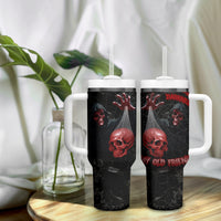 Hello Darkness My Old Friend Skull Tumbler With Handle - Wonder Print Shop