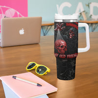 Hello Darkness My Old Friend Skull Tumbler With Handle - Wonder Print Shop