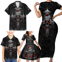 I'm Not The Hero You Wanted I'm The Monster You Needed Family Matching Short Sleeve Bodycon Dress and Hawaiian Shirt - Wonder Print Shop
