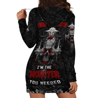 I'm Not The Hero You Wanted I'm The Monster You Needed Hoodie Dress - Wonder Print Shop