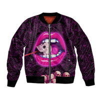 Skull Bomber Jacket Don't Cry Say Fuck You And Smile - Wonder Print Shop