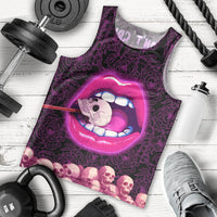 Skull Men Tank Top Don't Cry Say Fuck You And Smile - Wonder Print Shop