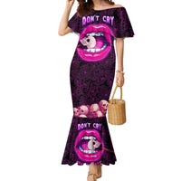 Skull Mermaid Dress Don't Cry Say Fuck You And Smile - Wonder Print Shop