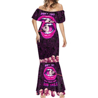 Skull Mermaid Dress Don't Cry Say Fuck You And Smile - Wonder Print Shop