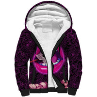 Skull Sherpa Hoodie Don't Cry Say Fuck You And Smile - Wonder Print Shop