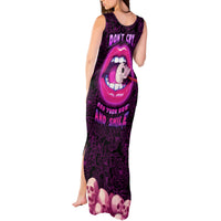 Skull Tank Maxi Dress Don't Cry Say Fuck You And Smile - Wonder Print Shop
