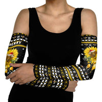 Bee Merry Its Time Christmas Arm Sleeves Xmas Holiday Patterns - Wonder Print Shop
