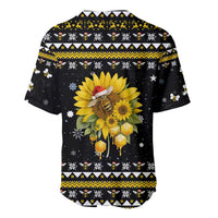 Bee Merry Its Time Christmas Baseball Jersey Xmas Holiday Patterns - Wonder Print Shop