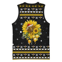 Bee Merry Its Time Christmas Basketball Jersey Xmas Holiday Patterns - Wonder Print Shop