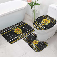 Bee Merry Its Time Christmas Bathroom Set Xmas Holiday Patterns - Wonder Print Shop