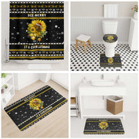 Bee Merry Its Time Christmas Bathroom Set Xmas Holiday Patterns - Wonder Print Shop