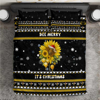 Bee Merry Its Time Christmas Bedding Set Xmas Holiday Patterns - Wonder Print Shop