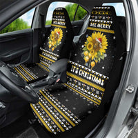 Bee Merry Its Time Christmas Car Seat Cover Xmas Holiday Patterns - Wonder Print Shop