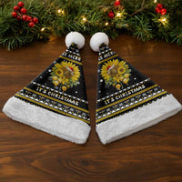 Bee Merry Its Time Christmas Santa Hat Xmas Holiday Patterns - Wonder Print Shop
