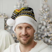 Bee Merry Its Time Christmas Santa Hat Xmas Holiday Patterns - Wonder Print Shop