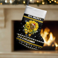 Bee Merry Its Time Christmas Stocking Xmas Holiday Patterns - Wonder Print Shop
