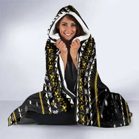 Bee Merry Its Time Christmas Hooded Blanket Xmas Holiday Patterns - Wonder Print Shop