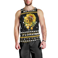 Bee Merry Its Time Christmas Men Tank Top Xmas Holiday Patterns - Wonder Print Shop