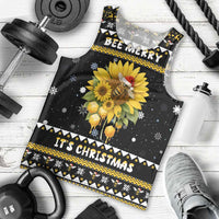 Bee Merry Its Time Christmas Men Tank Top Xmas Holiday Patterns - Wonder Print Shop