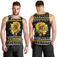 Bee Merry Its Time Christmas Men Tank Top Xmas Holiday Patterns - Wonder Print Shop