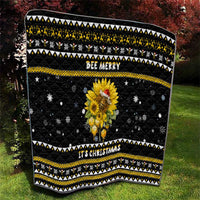 Bee Merry Its Time Christmas Quilt Xmas Holiday Patterns - Wonder Print Shop