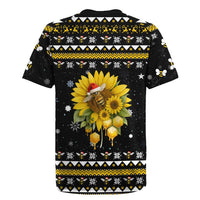 Bee Merry Its Time Christmas Rugby Jersey Xmas Holiday Patterns - Wonder Print Shop