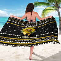 Bee Merry Its Time Christmas Sarong Xmas Holiday Patterns - Wonder Print Shop