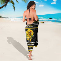 Bee Merry Its Time Christmas Sarong Xmas Holiday Patterns - Wonder Print Shop