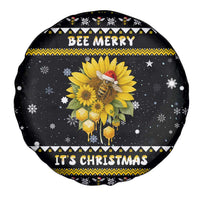 Bee Merry Its Time Christmas Spare Tire Cover Xmas Holiday Patterns - Wonder Print Shop