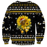 Bee Merry Its Time Christmas Sweatshirt Xmas Holiday Patterns - Wonder Print Shop