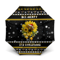 Bee Merry Its Time Christmas Umbrella Xmas Holiday Patterns - Wonder Print Shop