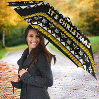 Bee Merry Its Time Christmas Umbrella Xmas Holiday Patterns - Wonder Print Shop