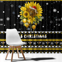 Bee Merry Its Time Christmas Window Curtain Xmas Holiday Patterns - Wonder Print Shop