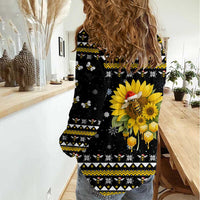 Bee Merry Its Time Christmas Women Casual Shirt Xmas Holiday Patterns - Wonder Print Shop