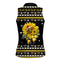 Bee Merry Its Time Christmas Women Sleeveless Polo Shirt Xmas Holiday Patterns - Wonder Print Shop