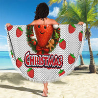 Berry ChristmasYall Christmas Beach Blanket Xmas Holiday Patterns - Wonder Print Shop
