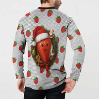 Berry ChristmasYall Christmas Button Sweatshirt Xmas Holiday Patterns - Wonder Print Shop
