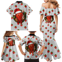 Berry ChristmasYall Christmas Family Matching Mermaid Dress and Hawaiian Shirt Xmas Holiday Patterns - Wonder Print Shop