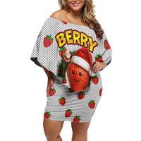 Berry ChristmasYall Christmas Family Matching Off Shoulder Short Dress and Hawaiian Shirt Xmas Holiday Patterns - Wonder Print Shop
