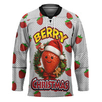 Berry ChristmasYall Christmas Hockey Jersey Xmas Holiday Patterns - Wonder Print Shop