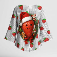 Berry ChristmasYall Christmas Kimono Sleeve Blouse Xmas Holiday Patterns - Wonder Print Shop