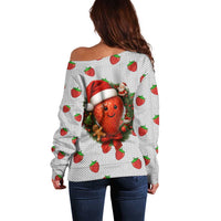 Berry ChristmasYall Christmas Off Shoulder Sweater Xmas Holiday Patterns - Wonder Print Shop